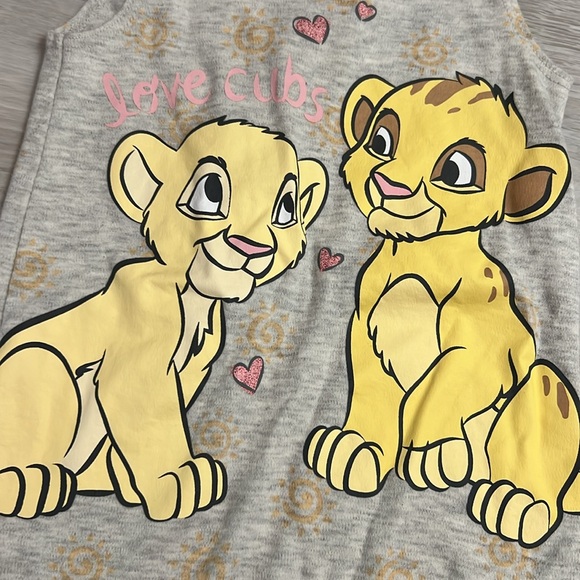 NWOT Disney Simba Nala Toddler Romper - Picture 2 of 3